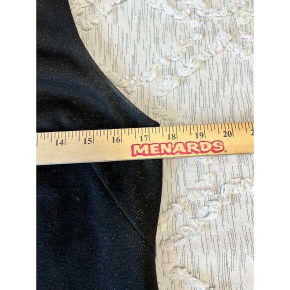 Maggie London Sleeveless Beaded High Neck Collar Tank Cocktail Dress Size 6 - Picture 5 of 11